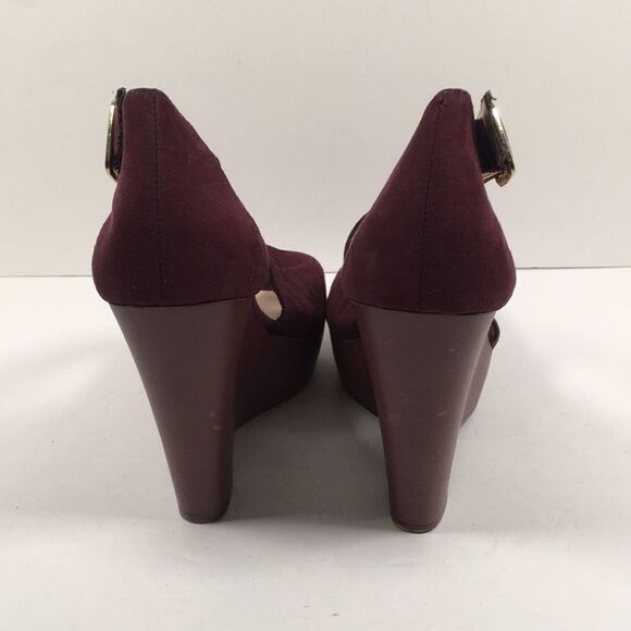 Nine West Mary Jo Platform wedge Sz 8 1/2 - Picture 4 of 13